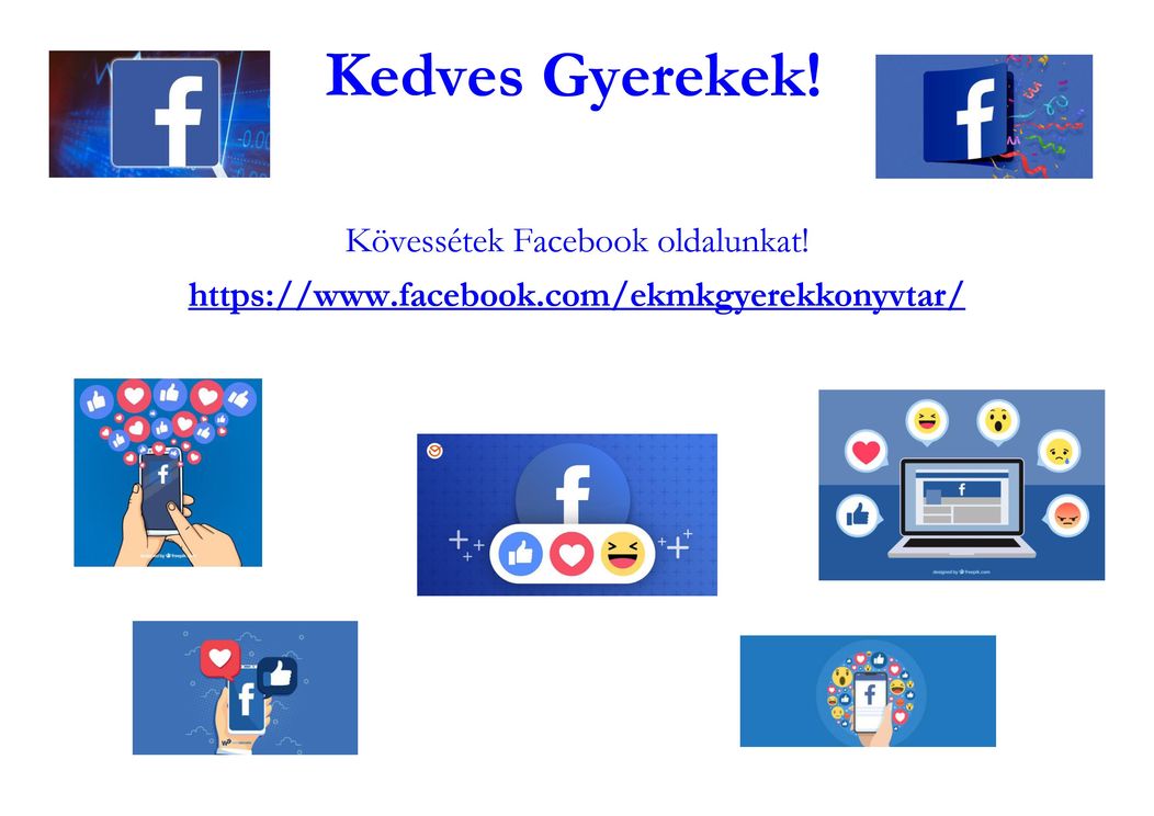 Kedves Gyerekek - Kövessétek facebook oldalunkat